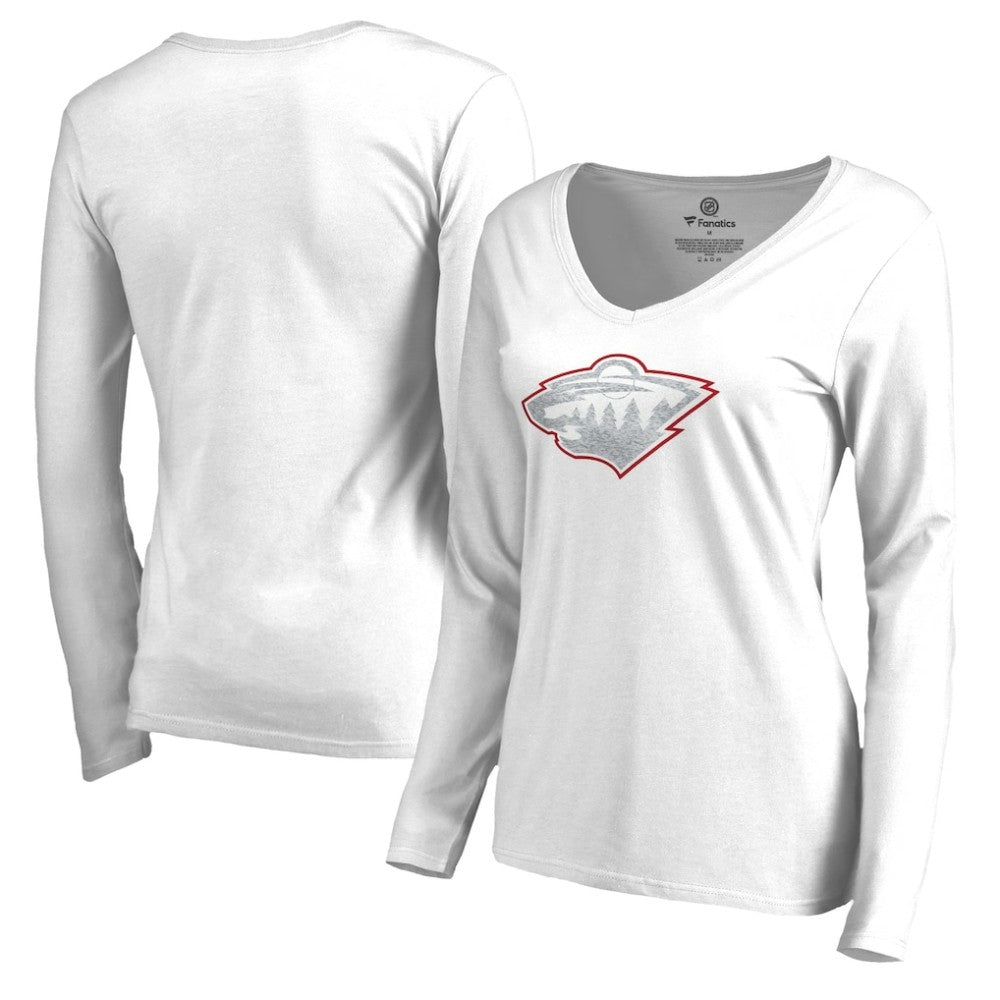 NHL Minnesota Wild Women's White Out Long Sleeve T-Shirt - White