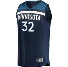 NBA Karl-Anthony Towns Minnesota Timberwolves Fast Break Replica Jersey Navy - Icon Edition