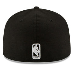 Boston Celtics Black & White Logo 59FIFTY Fitted Hat Black