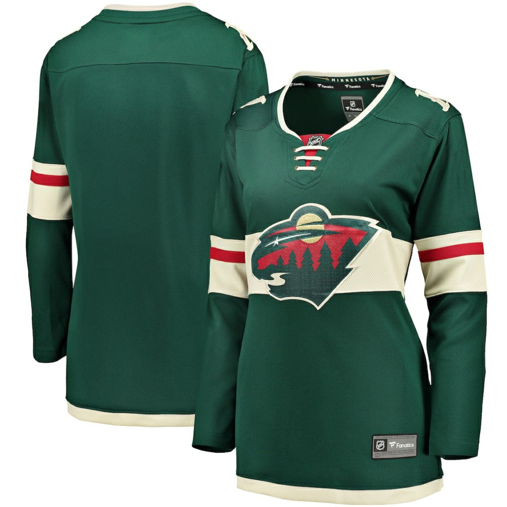 NHL Minnesota Wild Fanatics Women's Home Breakaway Jersey - Green