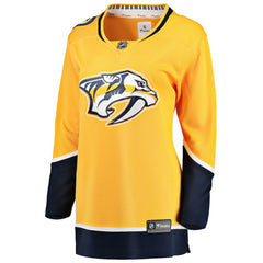NHL Nashville Predators Fanatics Women's Home Breakaway Jersey - Yellow