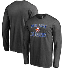 NHL New York Islanders Victory Arch Long Sleeve T-Shirt - Heathered Gray