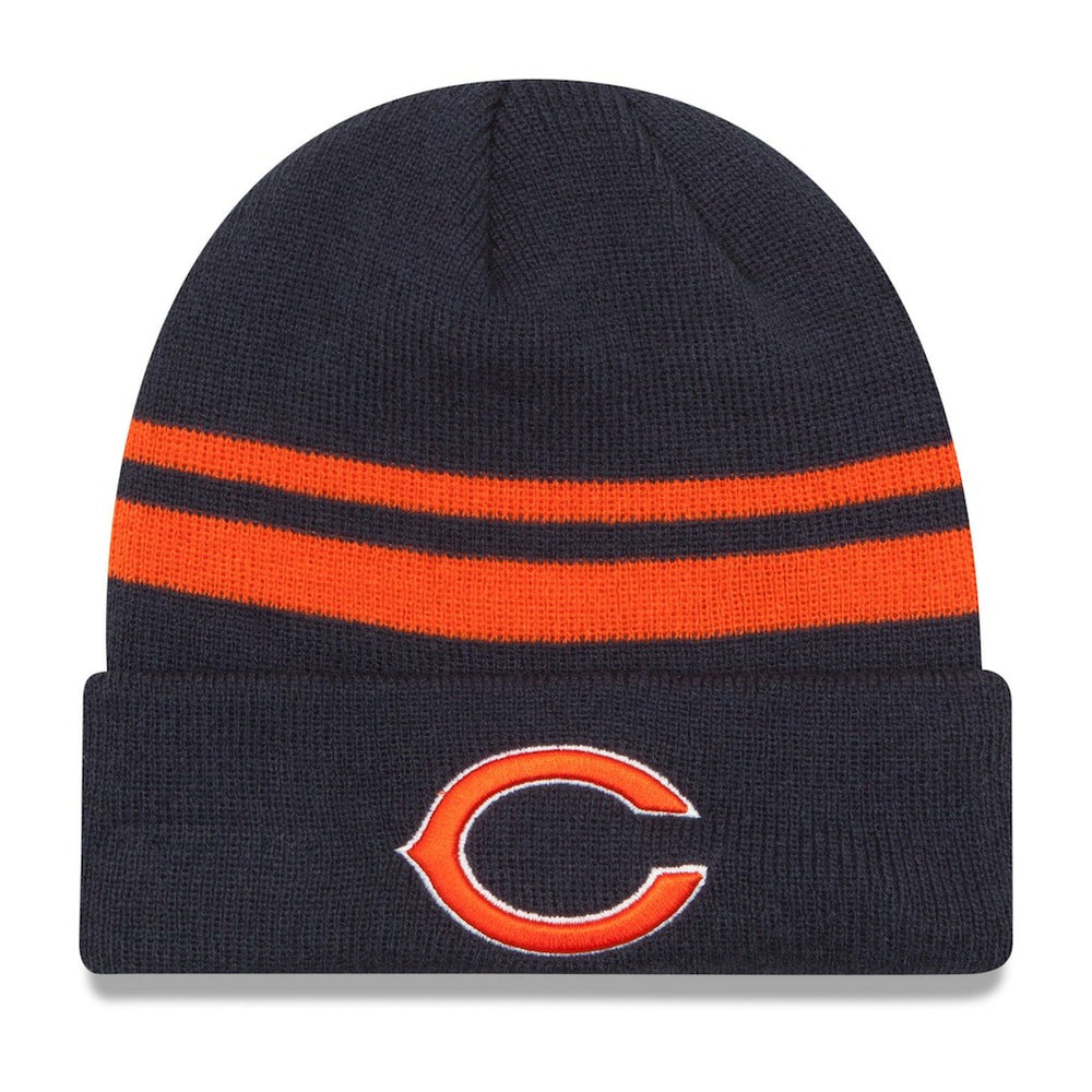 Chicago Bears New Era Team Logo Cuffed Knit Hat Navy