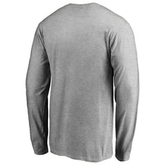 Las Vegas Raiders Primary Logo Long-Sleeve T-Shirt Heathered Gray