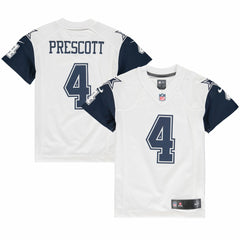 NFL Dak Prescott Dallas Cowboys Youth Color Rush Game Jersey - White