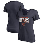 Chicago Bears Women's Nostalgia T-Shirt Navy