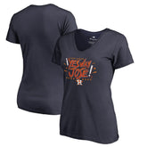 Jose Altuve Houston Astros Women's Player Hometown Collection V-Neck Yes Way Jose T-Shirt - Navy T-shirts