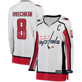 NHL Alexander Ovechkin Washington Capitals Fanatics Women's Away Breakaway Jersey - White
