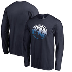 Minnesota Timberwolves Gradient Logo Long Sleeve T-Shirt Navy