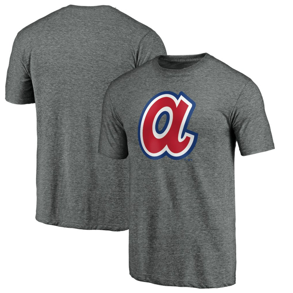 Atlanta Braves Cooperstown Collection Forbes Tri-Blend T-Shirt - Ash T-shirts