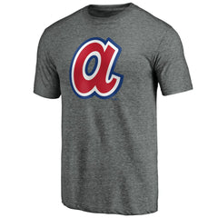 Atlanta Braves Cooperstown Collection Forbes Tri-Blend T-Shirt - Ash T-shirts