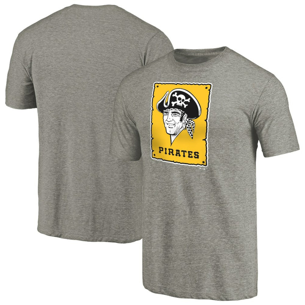 Pittsburgh Pirates Cooperstown Collection Forbes Tri-Blend T-Shirt - Ash T-shirts