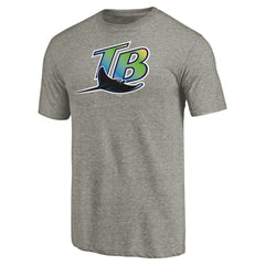 Tampa Bay Rays Cooperstown Collection Forbes Tri-Blend T-Shirt - Ash T-shirts