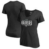 Las Vegas Raiders Women's Arriba V-Neck T-Shirt Black