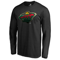 NHL Minnesota Wild Midnight Mascot Long Sleeve T-Shirt - Black