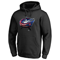 NHL Columbus Blue Jackets Midnight Mascot Pullover Hoodie - Black