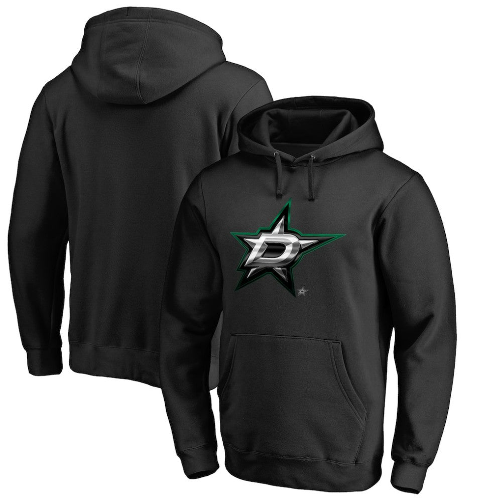 NHL Dallas Stars Midnight Mascot Pullover Hoodie - Black