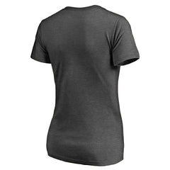 Miami Dolphins Women's Victory Script V-Neck T-Shirt Heathered Gray