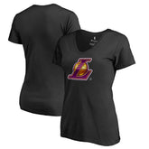 Los Angeles Lakers Women's Midnight Mascot V-Neck T-Shirt Black
