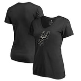 San Antonio Spurs Women's Midnight Mascot V-Neck T-Shirt Black