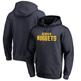 Denver Nuggets Wordmark Pullover Hoodie Navy