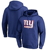 New York Giants Splatter Logo Pullover Hoodie Royal