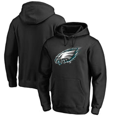 Philadelphia Eagles Splatter Logo Pullover Hoodie Black