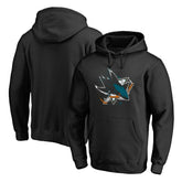 NHL San Jose Sharks Splatter Logo Pullover Hoodie - Black