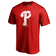 Philadelphia Phillies Splatter Logo T-Shirt - Red T-shirts