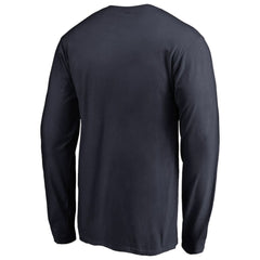 Seattle Mariners Splatter Logo Long Sleeve T-Shirt - Navy T-shirts