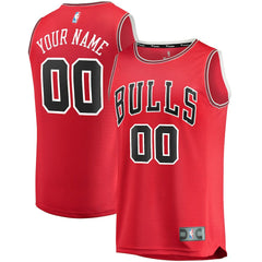 NBA Chicago Bulls Fast Break Custom Replica Jersey Red sale - Icon Edition