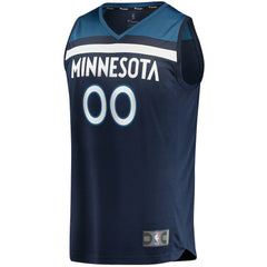 NBA Minnesota Timberwolves Fast Break Custom Replica Jersey Navy - Icon Edition