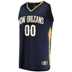 NBA New Orleans Pelicans Fast Break Custom Replica Jersey Navy - Icon Edition