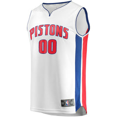 NBA Detroit Pistons Fast Break Custom Replica Jersey White sale - Association Edition