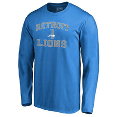 Detroit Lions Vintage Collection Victory Arch Long Sleeve T-Shirt Blue