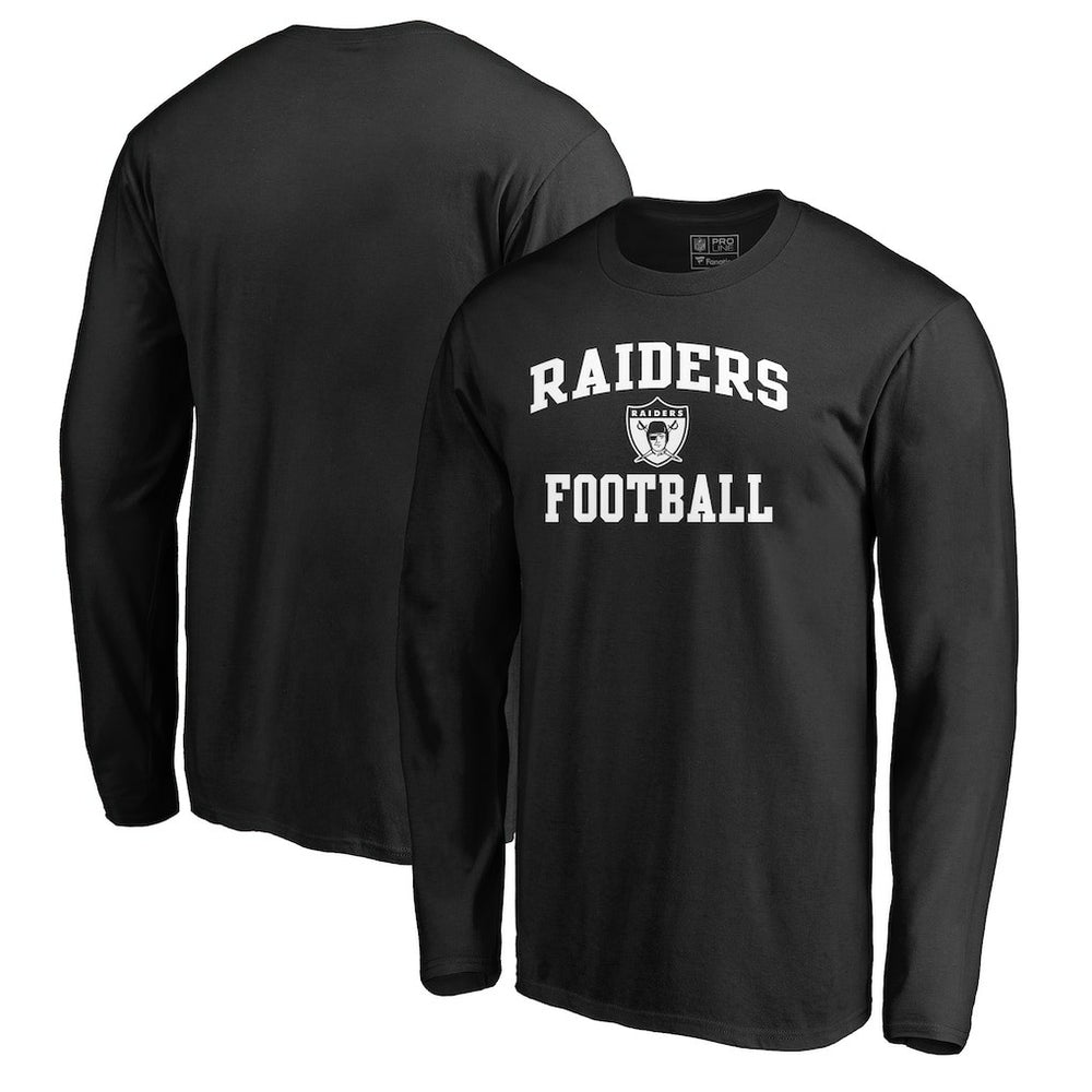 Las Vegas Raiders Vintage Collection Victory Arch Long Sleeve T-Shirt Black