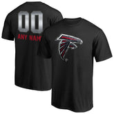 Atlanta Falcons Personalized Midnight Mascot T-Shirt Black