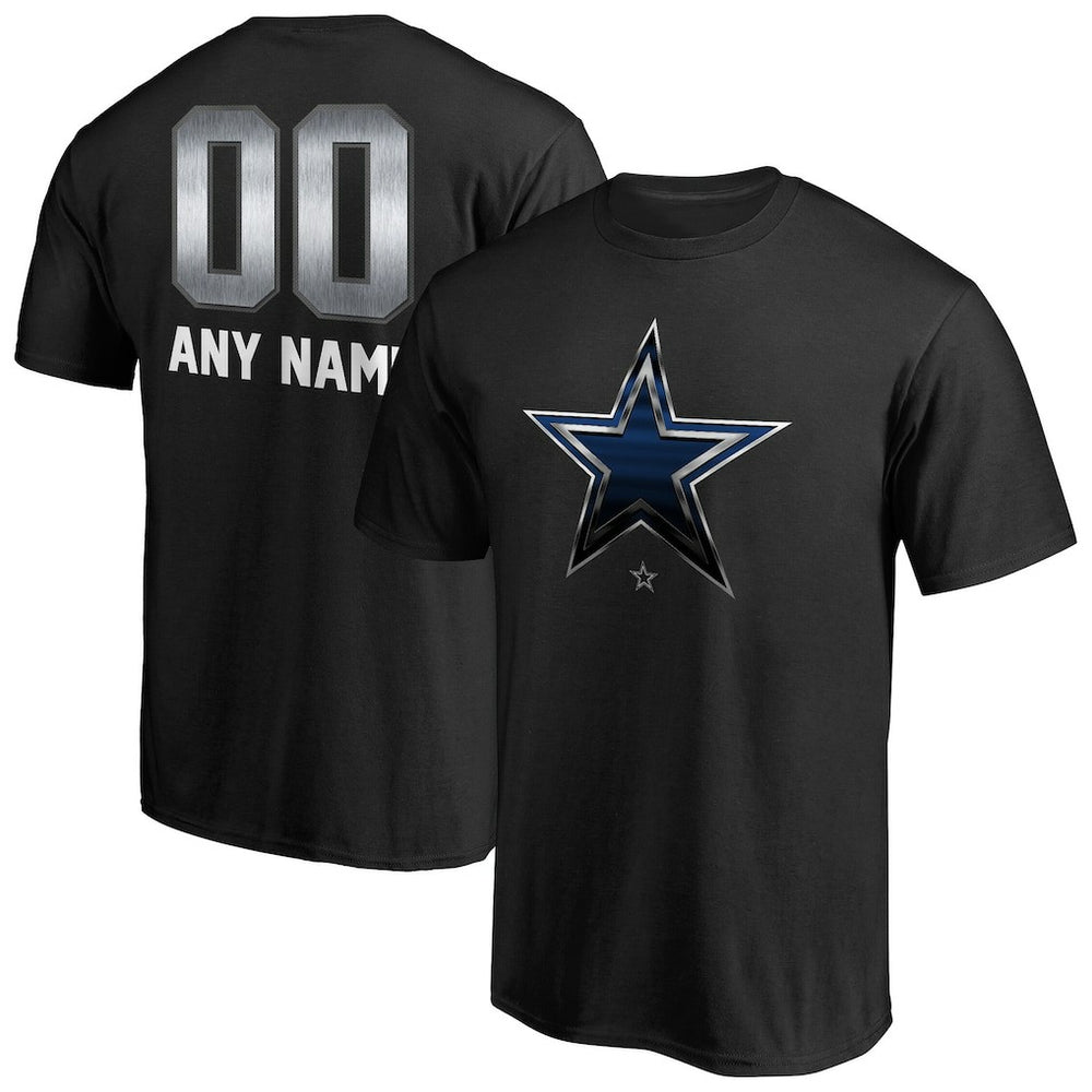 Dallas Cowboys Personalized Midnight Mascot T-Shirt Black