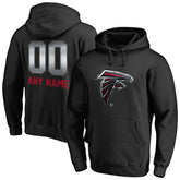 Atlanta Falcons Personalized Midnight Mascot Pullover Hoodie Black