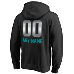 Miami Dolphins Personalized Midnight Mascot Pullover Hoodie Black