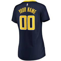NBA Indiana Pacers Fanatics Women's Fast Break Custom Jersey Navy - Icon Edition