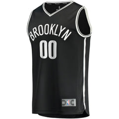 Brooklyn Nets Youth Fast Break Custom Replica Jersey Black Icon Edition