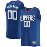NBA LA Clippers Youth Fast Break Custom Replica Jersey Royal - Icon Edition