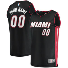 NBA Miami Heat Youth Fast Break Custom Replica Jersey Black - Icon Edition