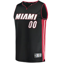 NBA Miami Heat Youth Fast Break Custom Replica Jersey Black - Icon Edition
