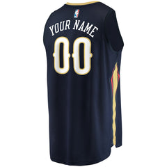 NBA New Orleans Pelicans Youth Fast Break Custom Jersey - Navy - Icon Edition