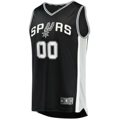NBA San Antonio Spurs Youth Fast Break Custom Replica Jersey Black - Icon Edition