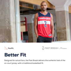 NBA Washington Wizards Youth Fast Break Custom Replica Jersey Red - Icon Edition