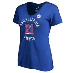 Joel Embiid Philadelphia 76ers Women's Plus Size Notable T-Shirt Royal