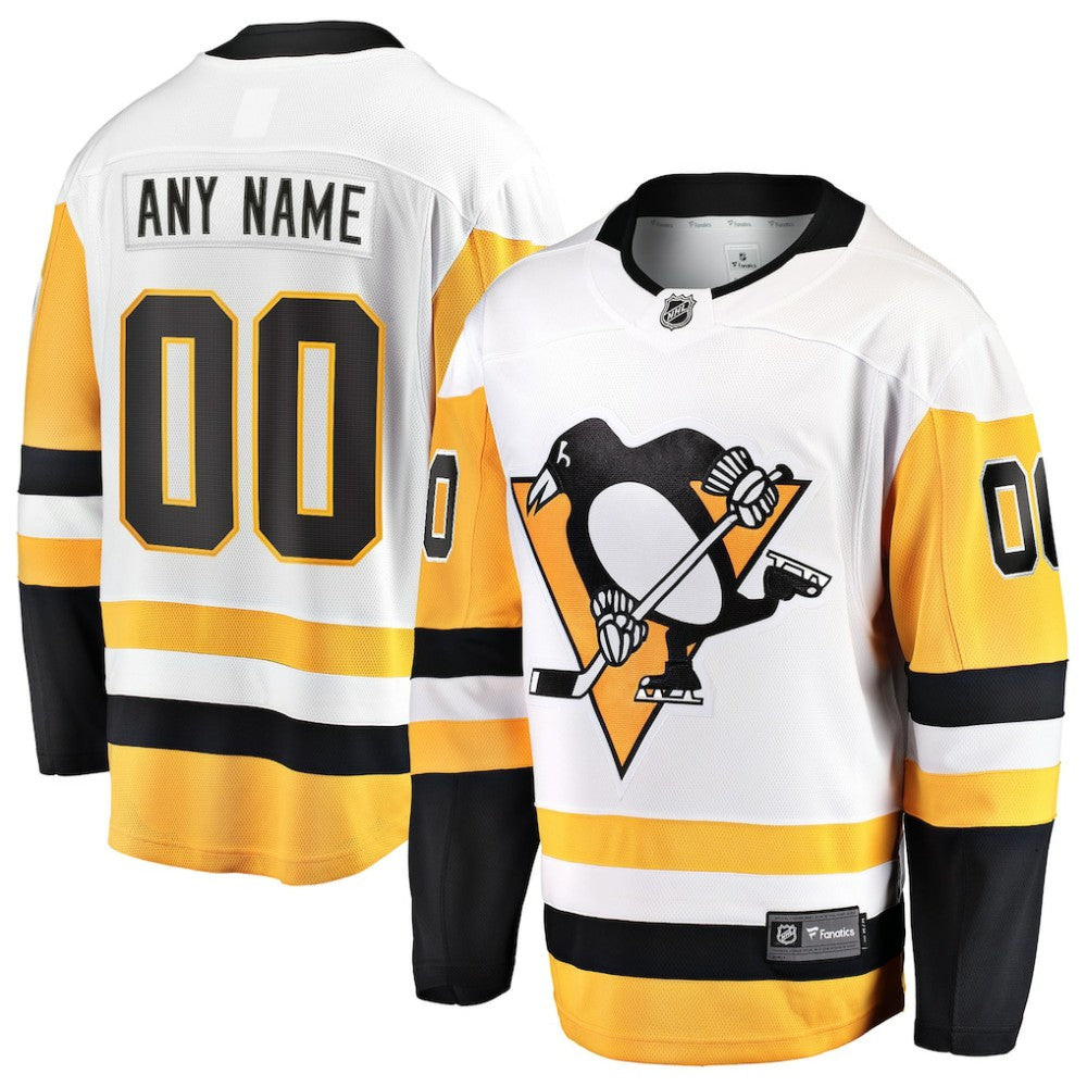 NHL Pittsburgh Penguins Fanatics Away Breakaway Custom Jersey - White